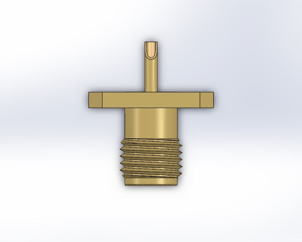 SMA 4孔法兰18 GHz连接器